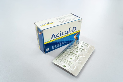 Acical-D500 mg+200 IU Tablet Calcium Carbonate [Elemental] + Vitamin D3