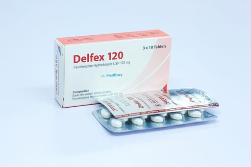 Delfex120 mg Tablet Fexofenadine Hydrochloride