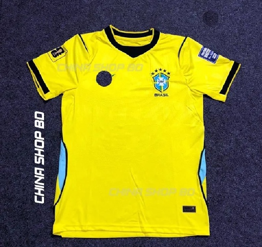 Brazil Home 2026 World cup Half Sleeve premium National Team Football Jersey (Logo)