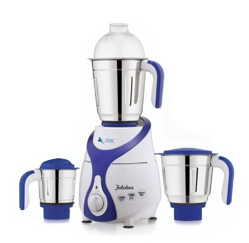 1200 Watts Ajnur Fabulous Blender Plus Mixer Grinder - High Power for Smooth Blending and Grinding